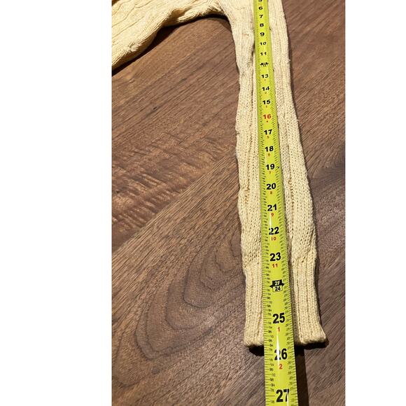 VINTAGE Cardigan Linen Blend Women's Small Medium Beige CRICKET Hong Kong Preppy - Picture 6 of 8